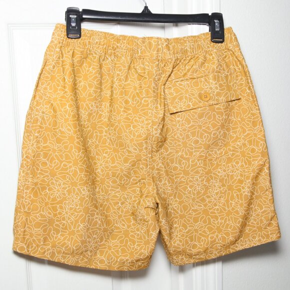Mollusk Mustard Vacation Trunks Hanalei Sun Shine Men's Size S NWT - Picture 3 of 10
